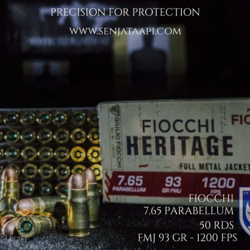 FIOCCHI 7.65 PARABELLUM 50 RDS